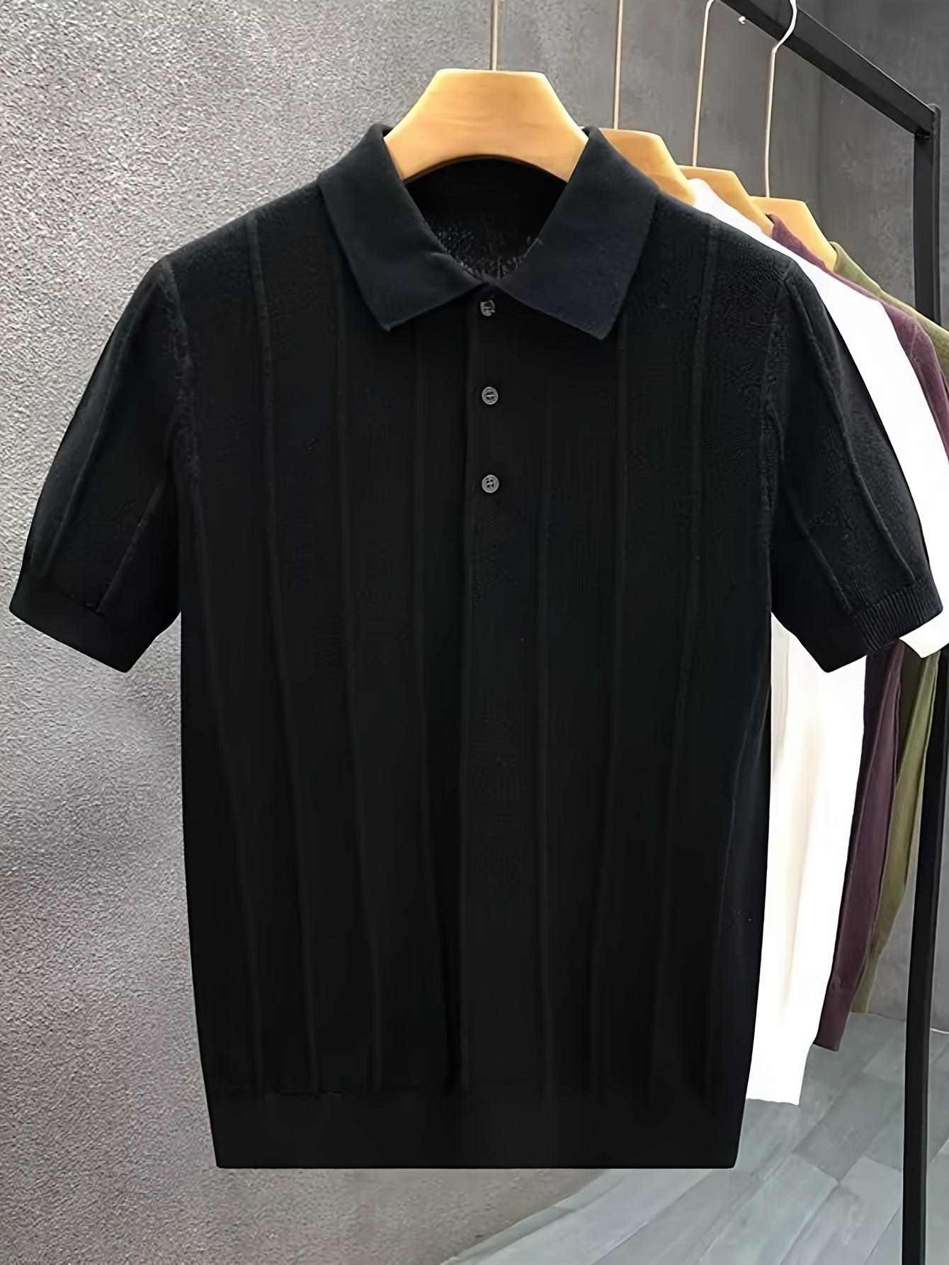 Polo Shirt Pique - Мужская трикотажная рубашка-поло с коротким рукавом