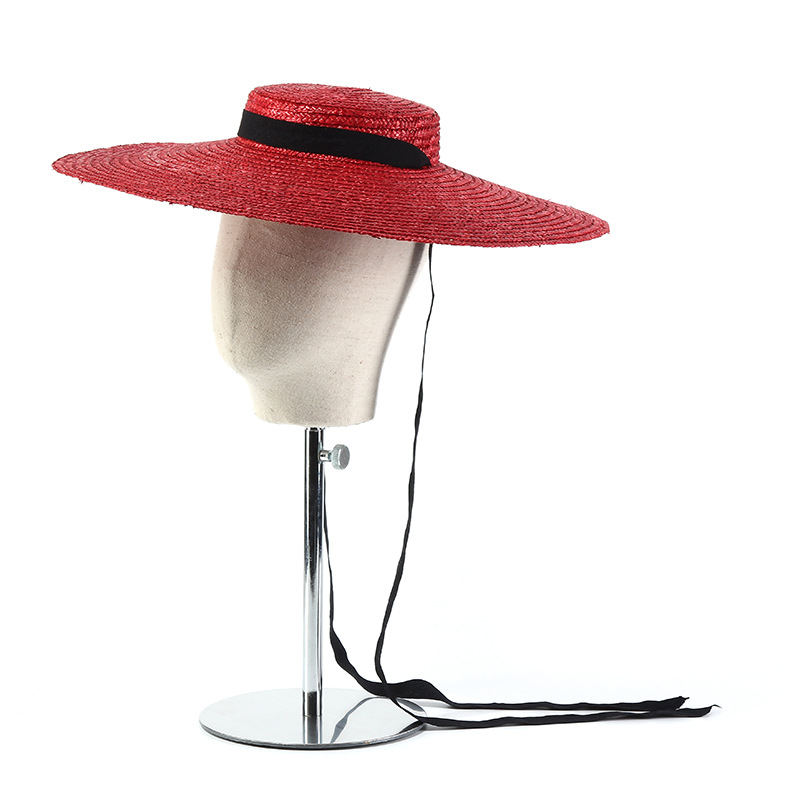 Bucket Hat Straw - Шляпа женская Соломенная с широкими полями,