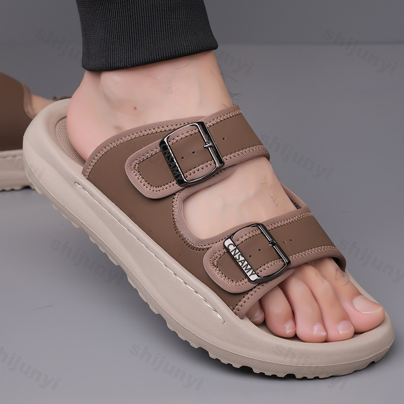 Flip Flop Leather Men - Мужские тапочки, лето 2024, дышащие уличные