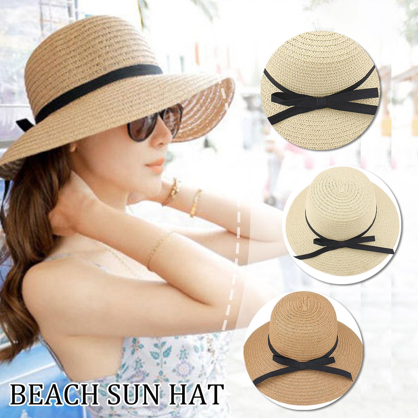 Bucket Hat Straw - Шляпа соломенная, женская, с широкими полями,