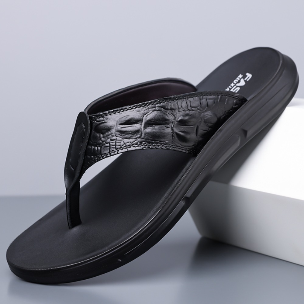 Мужские кожаные шлепанцы Oiaan – обзор и цена Flip Flop Leather Men