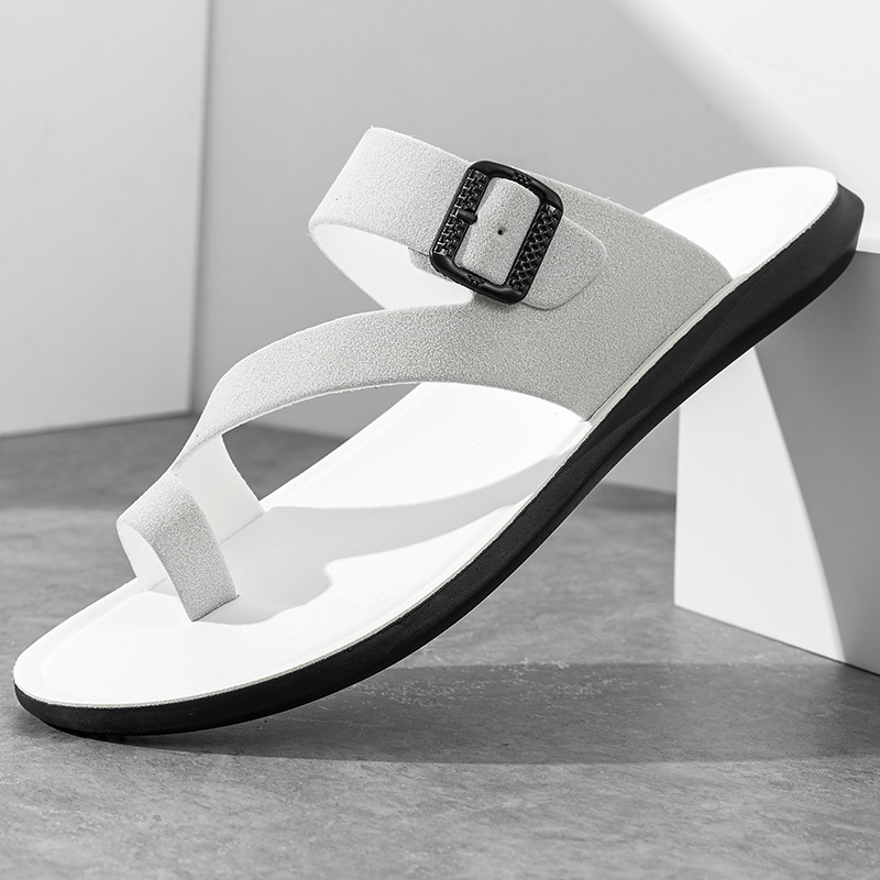 Новые летние кожаные шлепанцы  – обзор и цена Flip Flop Leather Men