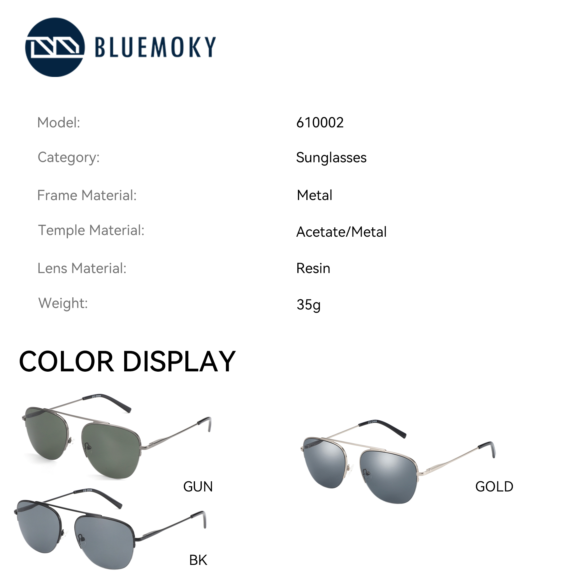 BLUEMOKY модные поляризационны – обзор и цена Sunglasses Aviator Polarized