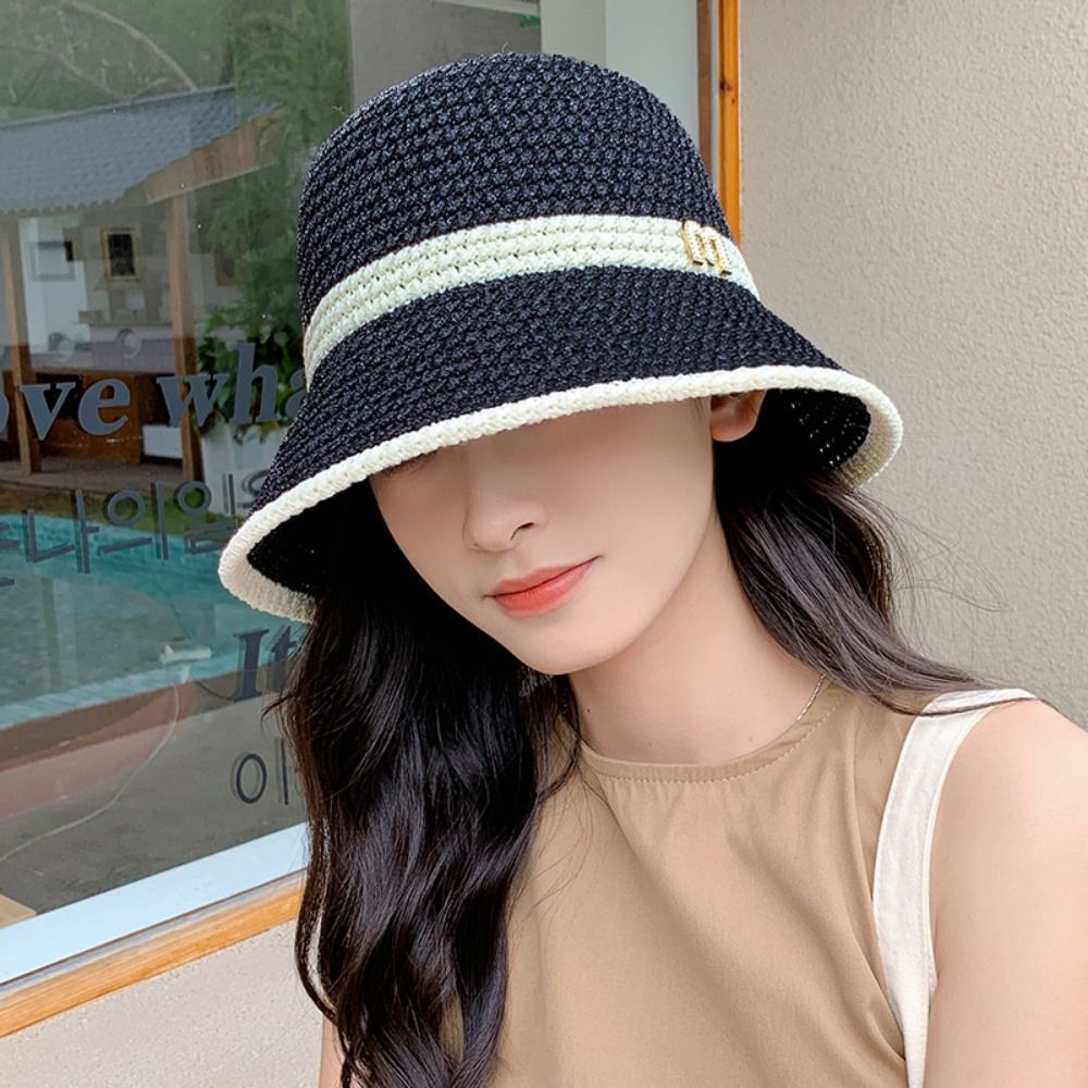 Элегантная рыбацкая шляпа с ба – обзор и цена Bucket Hat Straw