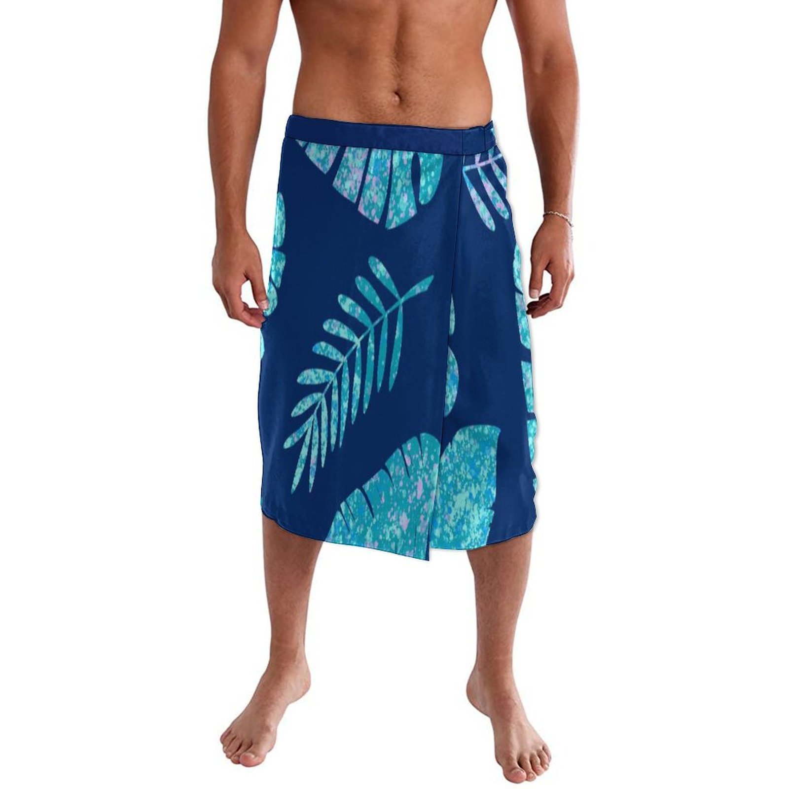 Синее пляжное платье-накидка с – обзор и цена Sarong Men Wrap